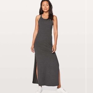 Like New! Lululemon Refresh Maxi Dress Heathered Black
